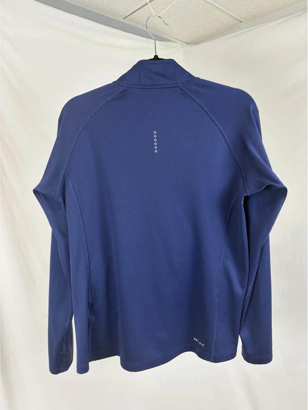 Royal Blue Nike Swoosh Dry Fit Quarter Zip Pullover Women’s Size Large L